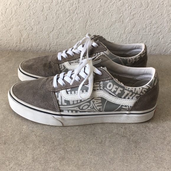 grey vans size 8